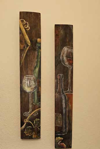 Art & Wine-Kunst auf Fassdauben